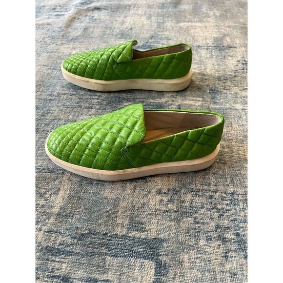 Franco Sarto Green Quilted Leather Platform Sneaker Size 6.5 - Picture 4 of 8